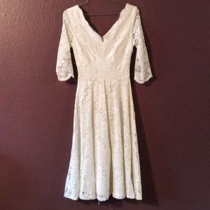 White Lace Wedding Dress